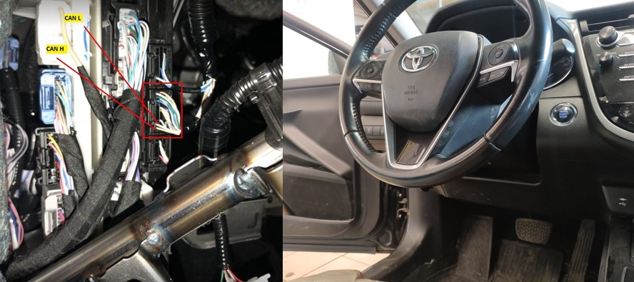 Адаптер стробоскопа для фар Toyota Camry XV70 (2017- 2025 г.в.)