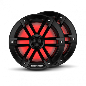Влагозащищенные динамики с подсветкой 8" Rockford Fosgate M1-8B (150Вт/600Вт)