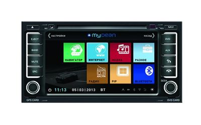 Штатное головное устройство MyDean 3042 для автомобиля Volkswagen Touareg (2002-2010)