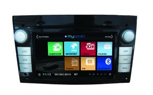 Штатное головное устройство MyDean 3019-3 для автомобилей Opel Astra H, Zafira, Antara (Black)